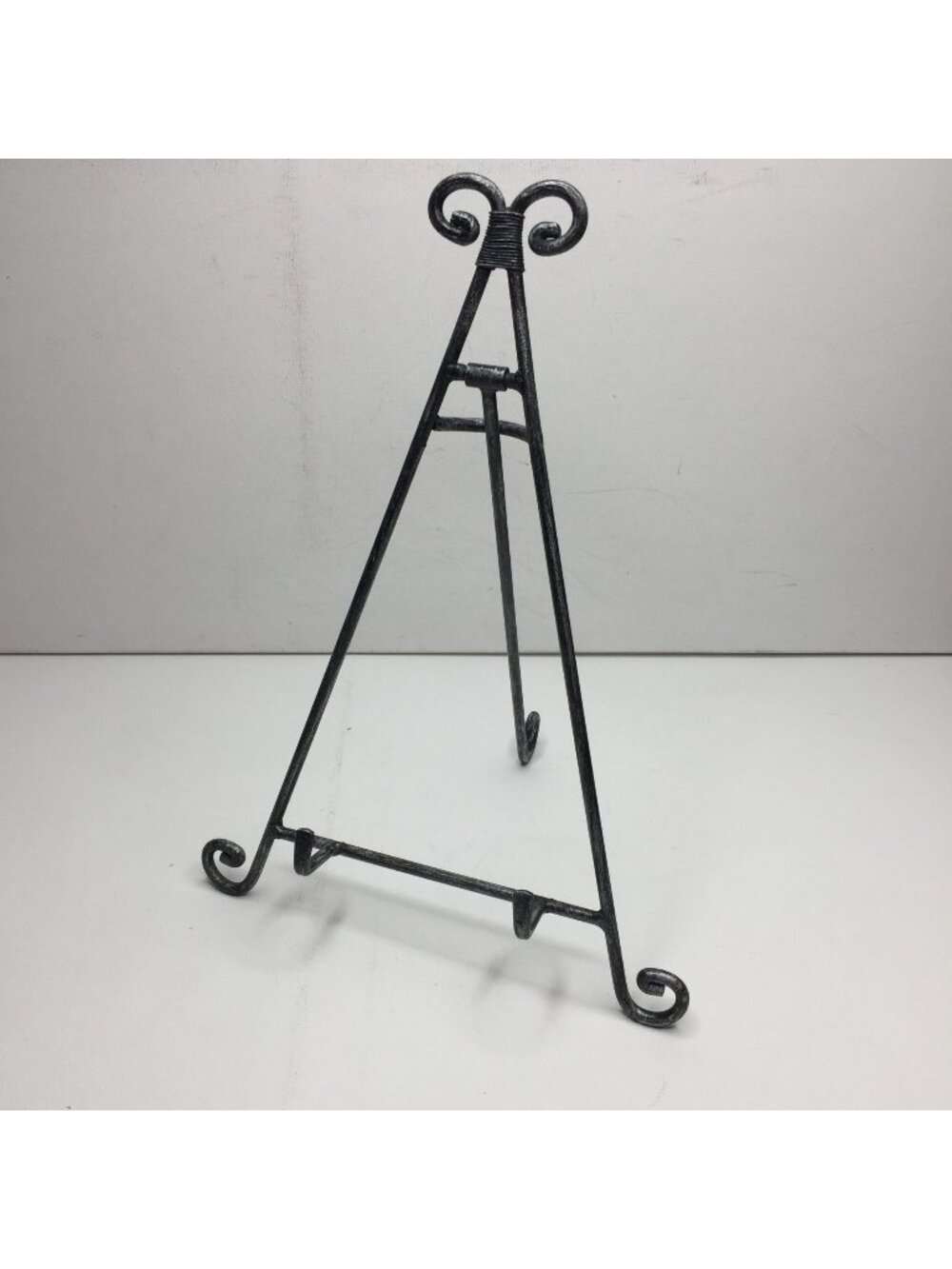 13" Black Easel Elegant Photo Plate Painting Display Tabletop Home Decor